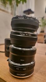 lots of vintage lenses to Sony Adaptors, Audio, Tv en Foto, Foto | Lenzen en Objectieven, Ophalen of Verzenden