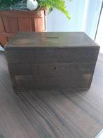 Oude kleine houten collectedoos, Enlèvement ou Envoi