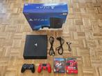 PS4 Pro 1TB + 2 Controllers + 2 Games, Games en Spelcomputers, Spelcomputers | Sony PlayStation 4, Met 2 controllers, Gebruikt