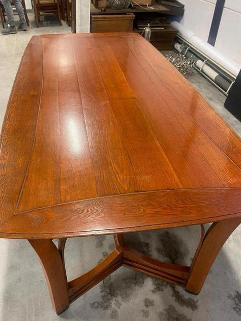 Schuitema jugendstil eetkamer tafel 225 cm, Antiek en Kunst, Antiek | Meubels | Tafels, Ophalen