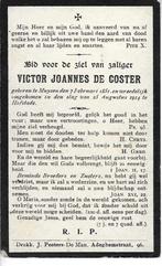 RP Victor Joannes De Coster +25/08/1914 slag te Hofstade, Ophalen of Verzenden
