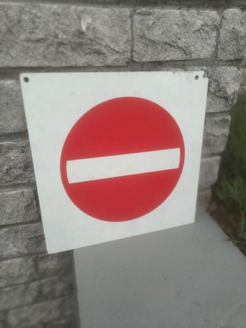 Verkeersbord op kunststof plaat, Antiek en Kunst, Ophalen of Verzenden