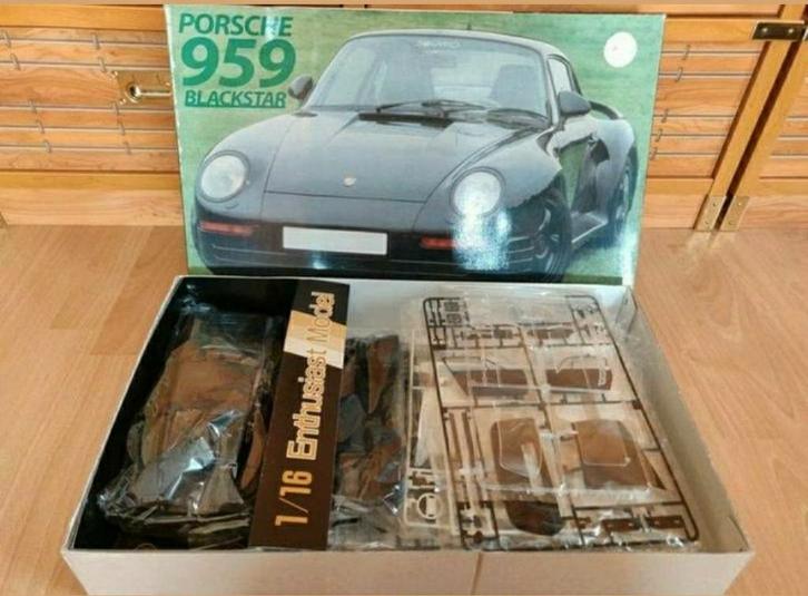 Fujimi Porsche 959 Blackstar 1:16 bouwmodel NIEUW, Hobby en Vrije tijd, Modelbouw | Auto's en Voertuigen, Zo goed als nieuw, Fujimi