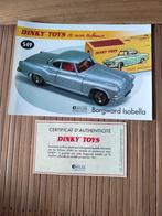 Dinky ATLAS fascicule + certif._ Borgward Isabella _ref. 549, Ophalen of Verzenden, Nieuw, Overige typen, Dinky Toys