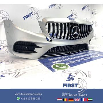 W213 W238 E43 AMG VOORBUMPER ZILVER GRIJS + GT PANAMERICANA 