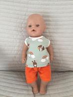 223. Babyborn: Nieuw mouwloos T-shirt met shortje, Ophalen of Verzenden, Nieuw, Babypop