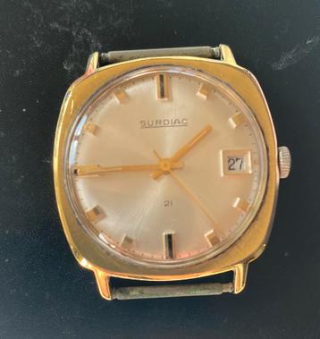 Ancienne montre Suisse plaquée or., Enlèvement ou Envoi, Or