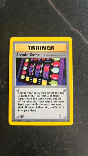 Arcade Game 1st Edition Neo Genesis beschikbaar voor biedingen