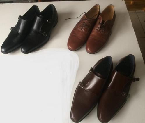Chaussures hommes en cuir neuves (pointure 42) - 3 modèles, Kleding | Heren, Schoenen, Nieuw, Gespschoenen, Bruin, Ophalen