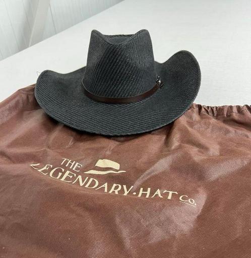 The Legendary Hat Zwart zwarte hoed 57 luxe cowboy western, Kleding | Heren, Hoeden en Petten, Nieuw, Hoed, 57 cm (M, 7⅛ inch) of minder