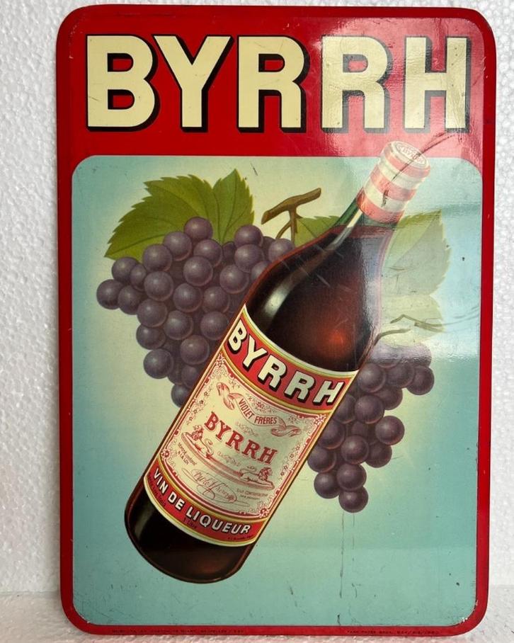 Byrrh reclamebord - wijnlikeur, Verzamelen, Merken en Reclamevoorwerpen, Gebruikt, Reclamebord, Ophalen