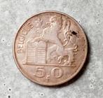 België 50 fr 1951.  circulatiemunt. zilver 835/1000., Timbres & Monnaies, Monnaies | Belgique, Argent, Enlèvement ou Envoi, Argent