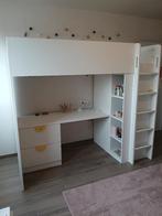 Lit mezzanine blanc avec bureau. Tres bonne etat, Enlèvement, Comme neuf, Lit mezzanine