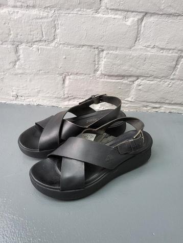 Zwarte lederen sandalen Timberland 40 beschikbaar voor biedingen