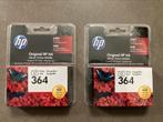2x HP 364 originele foto-inktcartridge, Cartridge, HP, Zo goed als nieuw