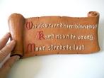 Oud spreukenbord "Wie als vriend...", Ophalen of Verzenden