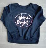 Zwarte sweater meisje met opschrift H&M - maat 170, Enlèvement ou Envoi, Pull ou Veste, H&M, Utilisé