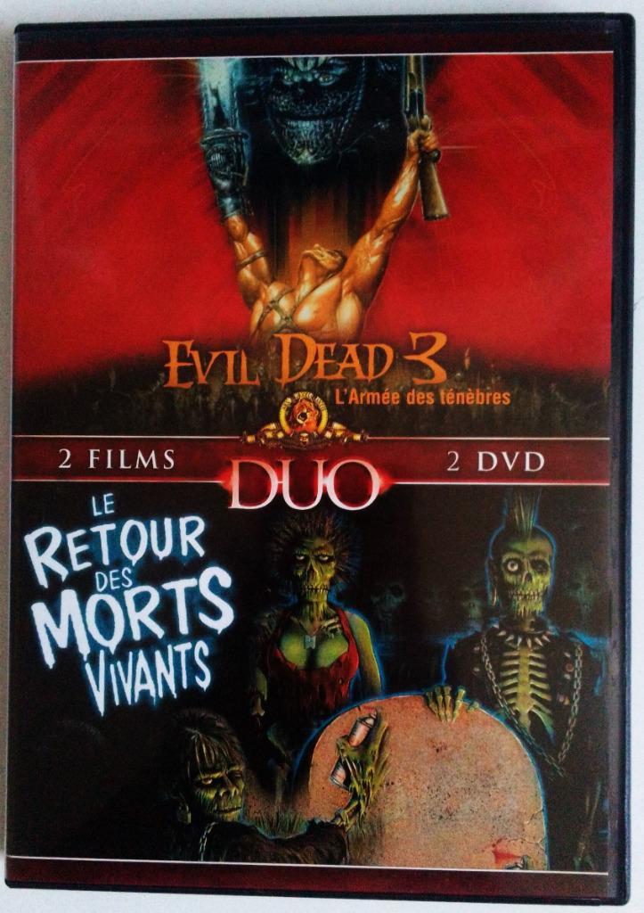 Duopack horreur "culte" comme neuf, Cd's en Dvd's, Dvd's | Horror, Zo goed als nieuw, Vampiers of Zombies, Ophalen of Verzenden