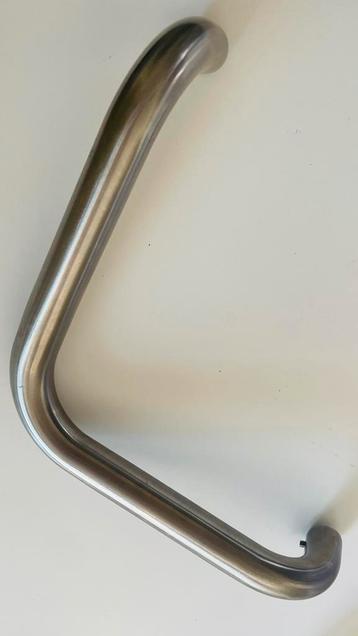 Magnifique poignee  de porte d entree en inox, Enlèvement ou Envoi, Comme neuf