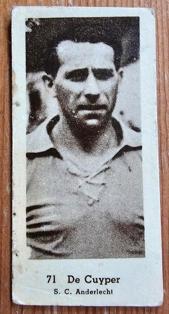 1940s (pre panini) nr 71 Jean De Cupyer SC Anderlecht!, Hobby en Vrije tijd, Stickers en Plaatjes, Gebruikt, Plaatje, Ophalen of Verzenden