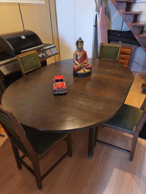 Robuuste eiken eettafel, Huis en Inrichting, Tafels | Eettafels, Zo goed als nieuw, 100 tot 150 cm, 150 tot 200 cm, Vijf personen of meer