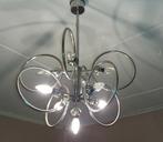 Lustre chrome, Huis en Inrichting, Lampen | Kroonluchters, Gebruikt, Ophalen