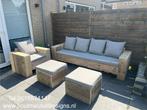 Steigerhout Loungebank Met kussens Hoekbank Tafel Tuinbank !, Ophalen of Verzenden, Steigerhout, Eettafel, Tuinset