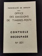 Monaco - bordereau de contrôle du poste lors de la délivranc, Timbres & Monnaies, Timbres | Europe | Autre, Enlèvement ou Envoi