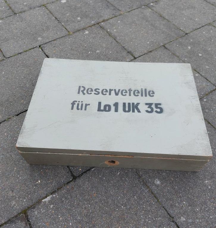 Duitse WO2 Kriegsmarine U-Boot Lo1 UK 35 kist, Verzamelen, Militaria | Tweede Wereldoorlog, Ophalen of Verzenden