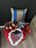 Verschillende kussens oosterse stijl, Ophalen, Zo goed als nieuw, Blauw, Rond