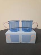 Hay - set van 2 borosilicaatglazen mokken - nieuw in doos!, Nieuw, Ophalen of Verzenden, Glas, Overige stijlen