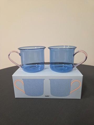 Hay - set van 2 borosilicaatglazen mokken - nieuw in doos! beschikbaar voor biedingen