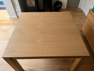 Table 120 cm extensible + buffet en bois massif 