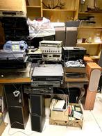 Groot lot vintage hifi & audio apparatuur – diverse merken, Ophalen, Versterker