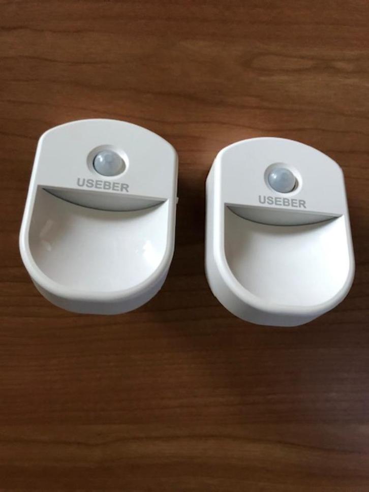 3 NIEUWE nachtlampjes met bewegingsmelder, Doe-het-zelf en Bouw, Elektriciteit en Kabels, Nieuw, Stekker, Ophalen