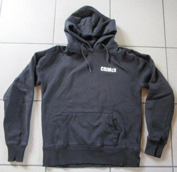 Hoodie "Crimen" zwart met witte logo’s maat L - OPRUIM beschikbaar voor biedingen