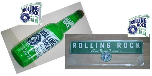 Rolling Rock opblaasbare fles Beer Bottle & Reclamebord USA, Collections, Marques & Objets publicitaires, Neuf, Panneau publicitaire