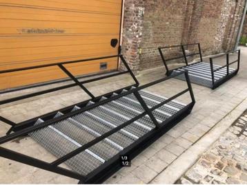 industriële trap zwart 8 treden beschikbaar voor biedingen
