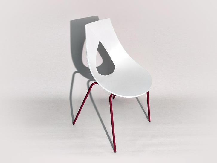 stoel Redi Nastro Portugal, Huis en Inrichting, Stoelen, Gebruikt, Eén, Kunststof, Metaal, Wit, Ophalen