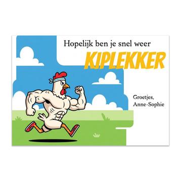 Beterschap kaarten gepersonaliseerd en cadeautjes beschikbaar voor biedingen