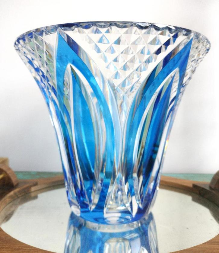 Val Saint Lambert grand vase Art Déco, Antiquités & Art, Antiquités | Verre & Cristal, Enlèvement