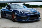 Porsche Cayman GT4 3.8i Clubsport 981 Manueel Historiek, Auto's, Porsche, Achterwielaandrijving, Navigatiesysteem, Blauw, Alcantara