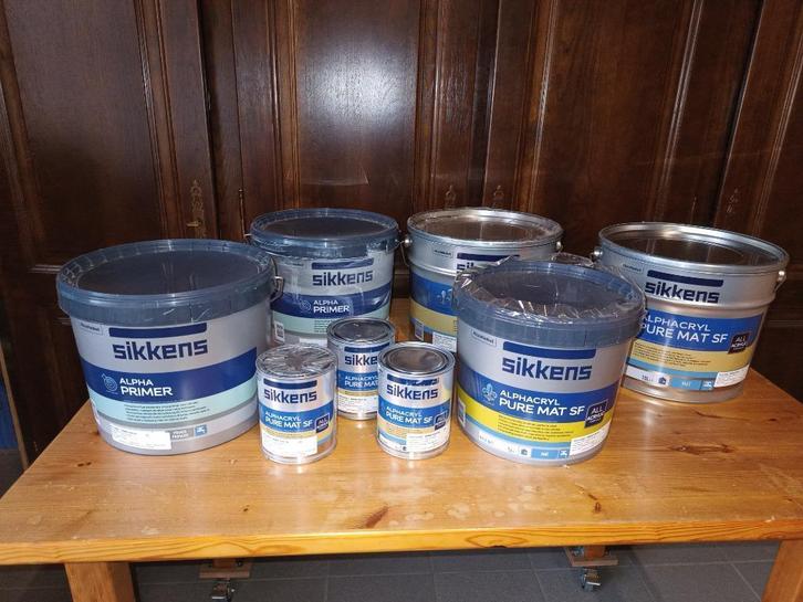 Verf Sikkens, Doe-het-zelf en Bouw, Verf, Beits en Lak, Nieuw, Verf, Grijs, Ophalen