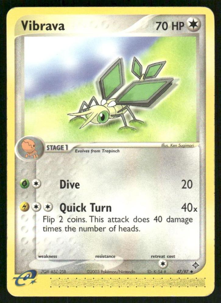 Vibrava 47/97 - Dragon, Hobby en Vrije tijd, Verzamelkaartspellen | Pokémon, Gebruikt, Verzenden