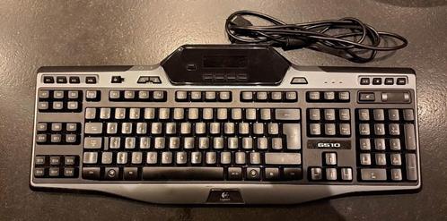 Logitech G510 gaming keyboard, Computers en Software, Toetsenborden, Gebruikt, Azerty, Bedraad, Gaming toetsenbord, Ophalen of Verzenden