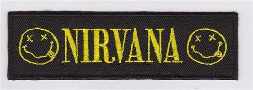 Nirvana stoffen opstrijk patch embleem #3, Verzamelen, Muziek, Artiesten en Beroemdheden, Nieuw, Kleding, Verzenden