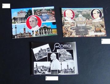 Kaarten met afbeelding van pausen beschikbaar voor biedingen