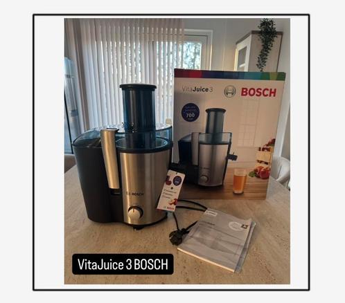 Bosch sapcentrifuge rvs (Slechts één keer gebruikt), Elektronische apparatuur, Juicers, Zo goed als nieuw, Sapcentrifuge, Elektrisch