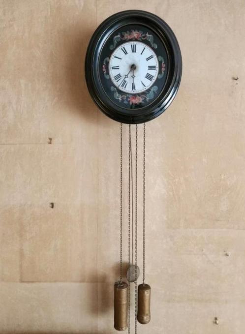 Antieke Franse wandklok – Morez/Comtoise – werkend, Antiek en Kunst, Antiek | Klokken, Ophalen