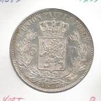 12557 * LEOPOLD II * 5 frank 1873  "PROTEGE" kort * Z.Fr/Pr, Postzegels en Munten, Zilver, Verzenden
